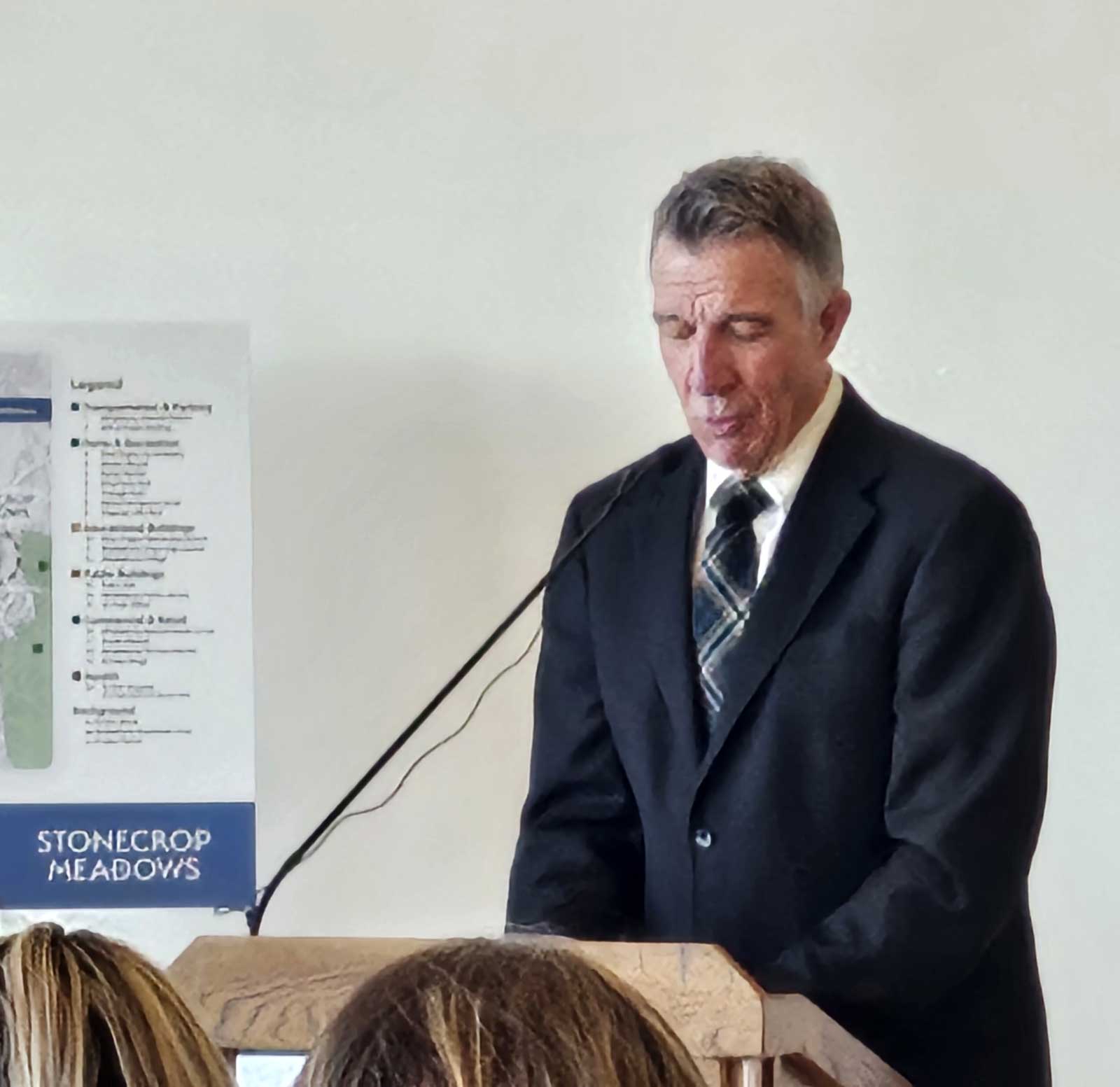 Gov. Phil Scott at Stonecrop Meadows housing project groundbreaking