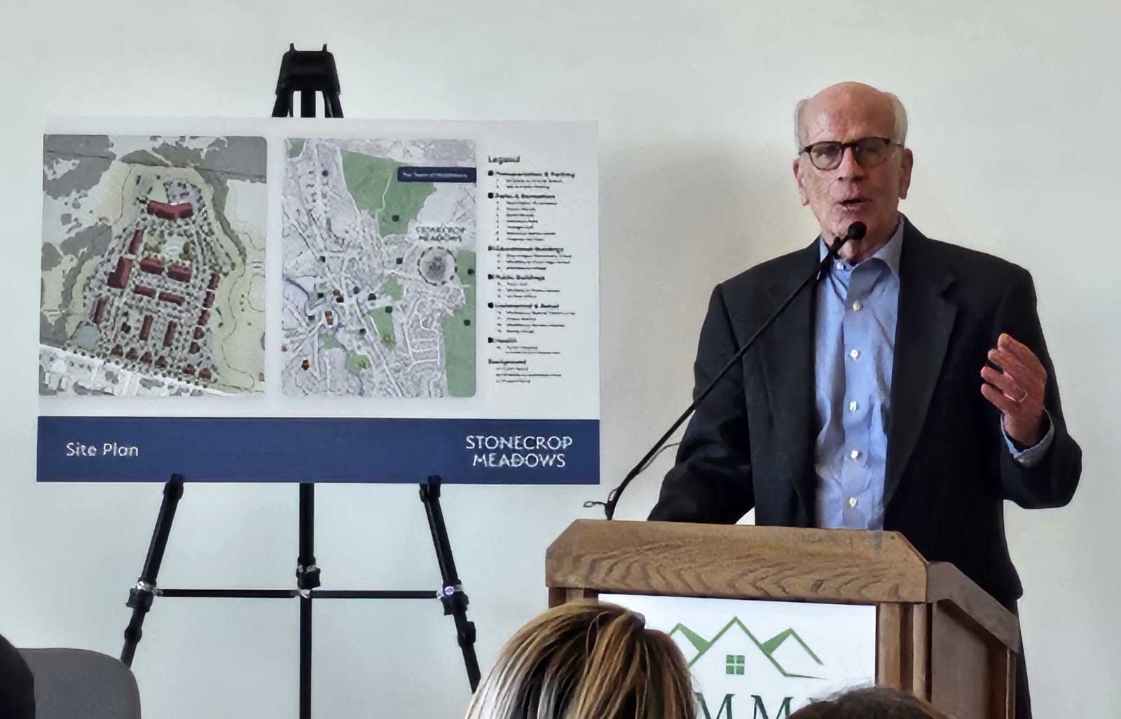 Senator Peter Welch at Stonecrop Meadows housing project groundbreaking