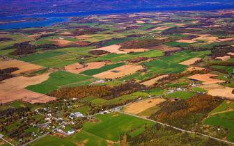 Aerial photo of Bridport Vermont